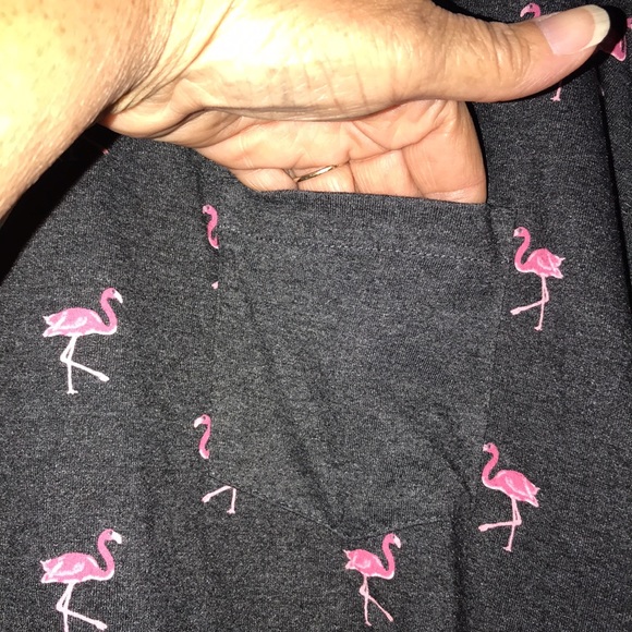 Cute men’s Free Planet Flamingo Tee - Picture 4 of 6